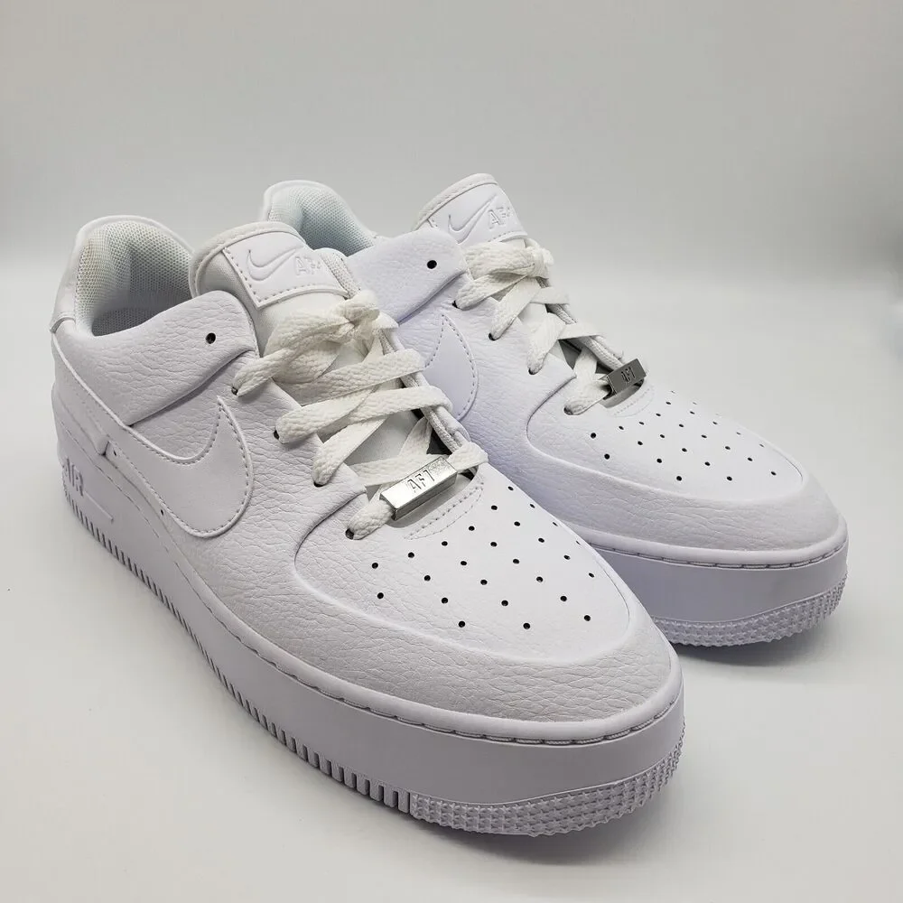 Nike Air Force 1 AF1 Sage Low Women's Shoes AR5339 100 White Size 11 - Picture 16 of 16